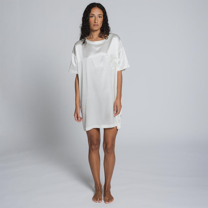 Organic Silk T-Shirt Dress