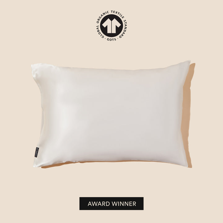 organic silk pillowcase#color_pearl-white